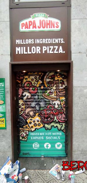 Graffiti Pizza Papa Johns 300x100000